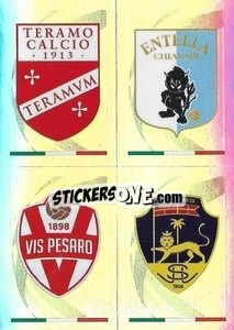 Sticker Teramo / Virtus Entella / Vis Pesaro / Viterbese - Calciatori 2021-2022 - Panini