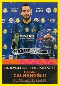 Cromo Hakan Calhanoglu - Novembre 2021 - Calciatori 2021-2022 - Panini