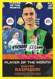 Sticker Giacomo Raspadori - Gennaio 2022 - Calciatori 2021-2022 - Panini