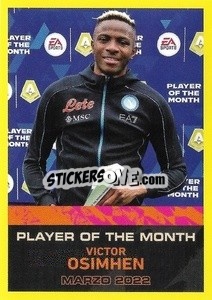 Figurina Victor Osimhen - Marzo 2022 - Calciatori 2021-2022 - Panini