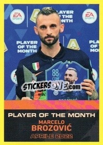 Figurina Marcelo Brozovic - Aprile 2022 - Calciatori 2021-2022 - Panini