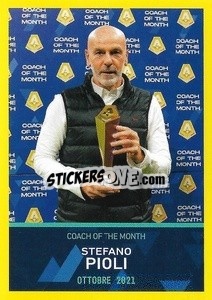 Figurina Stefano Pioli - Gennaio 2022 - Calciatori 2021-2022 - Panini