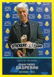 Figurina Gian Piero Gasperini - Gennaio 2022 - Calciatori 2021-2022 - Panini