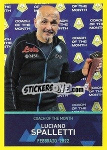 Figurina Luciano Spalletti - Febbraio 2022 - Calciatori 2021-2022 - Panini