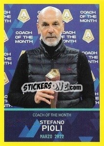 Sticker Stefano Pioli - Marzo 2022 - Calciatori 2021-2022 - Panini