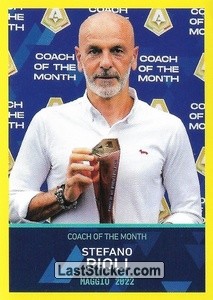 Figurina Stefano Pioli - Maggio 2022 - Calciatori 2021-2022 - Panini