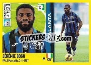 Figurina Jérémie Boga (Atalanta) - Calciatori 2021-2022 - Panini