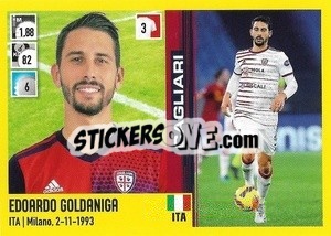 Figurina Edoardo Goldaniga (Cagliari) - Calciatori 2021-2022 - Panini