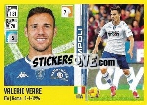 Figurina Valerio Verre (Empoli) - Calciatori 2021-2022 - Panini