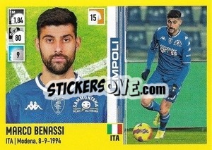 Sticker Marco Benassi (Empoli) - Calciatori 2021-2022 - Panini