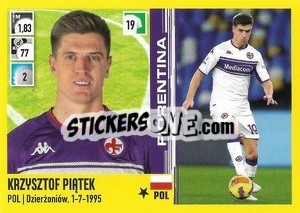 Figurina Krzysztof Piatek (Fiorentina) - Calciatori 2021-2022 - Panini