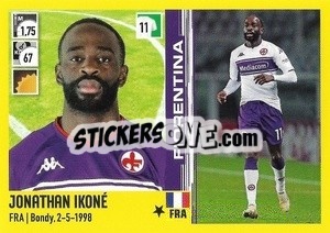 Cromo Jonathan Ikoné (Fiorentina) - Calciatori 2021-2022 - Panini