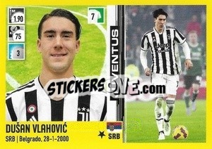 Sticker Dušan Vlahovic (Juventus) - Calciatori 2021-2022 n. M20 - Panini