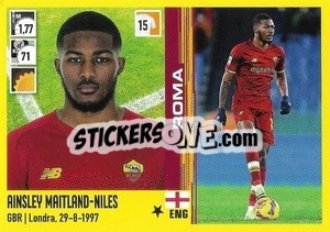 Cromo Ainsley Maitland-Niles (Roma) - Calciatori 2021-2022 - Panini