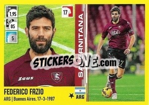 Cromo Federico Fazio (Salernitana) - Calciatori 2021-2022 - Panini