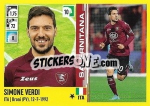 Sticker Simone Verdi (Salernitana) - Calciatori 2021-2022 - Panini