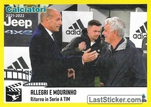 Figurina Allegri / Mourinho (Juventus / Roma)