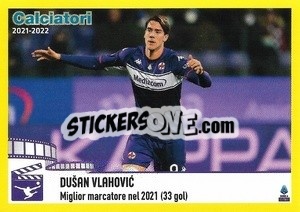 Sticker Dušan Vlahovic (Fiorentina) - Calciatori 2021-2022 n. C5 - Panini