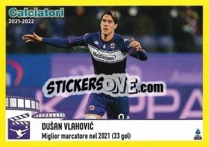 Sticker Dušan Vlahovic (Fiorentina) - Calciatori 2021-2022 - Panini