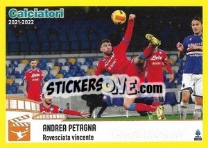 Cromo Andrea Petagna (Napoli) - Calciatori 2021-2022 - Panini