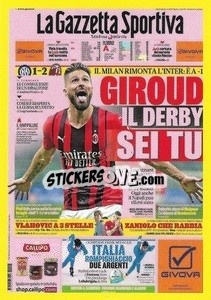 Sticker Olivier Giroud (Milan) - Calciatori 2021-2022 n. C11 - Panini