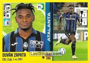 Figurina Duván Zapata - Calciatori 2021-2022 - Panini