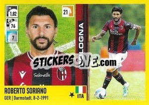 Sticker Roberto Soriano - Calciatori 2021-2022 - Panini