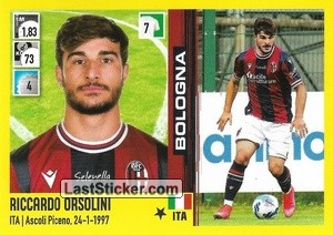Cromo Riccardo Orsolini - Calciatori 2021-2022 - Panini