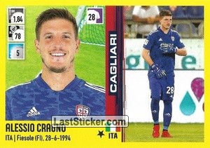 Sticker Alessio Cragno - Calciatori 2021-2022 - Panini