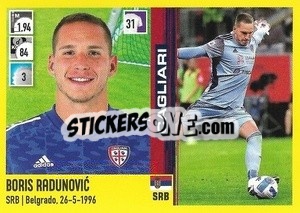 Cromo Boris Radunovic - Calciatori 2021-2022 - Panini