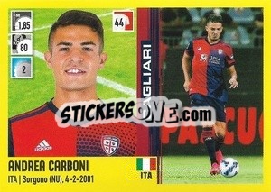 Figurina Andrea Carboni - Calciatori 2021-2022 - Panini