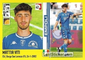 Sticker Mattia Viti - Calciatori 2021-2022 - Panini