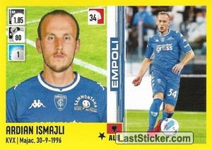 Sticker Ardian Ismajli - Calciatori 2021-2022 - Panini