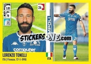 Figurina Lorenzo Tonelli - Calciatori 2021-2022 - Panini