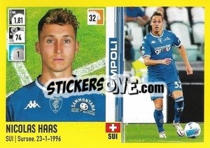 Cromo Nicolas Haas - Calciatori 2021-2022 - Panini