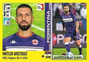 Sticker Matija Nastasic - Calciatori 2021-2022 - Panini