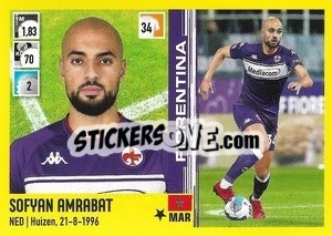 Sticker Sofyan Amrabat - Calciatori 2021-2022 n. 124 - Panini