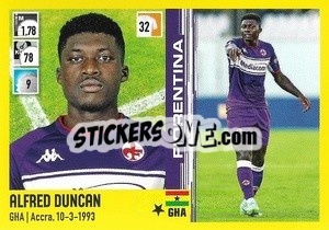 Cromo Alfred Duncan - Calciatori 2021-2022 - Panini