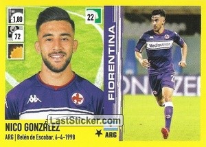 Sticker Nico González - Calciatori 2021-2022 - Panini