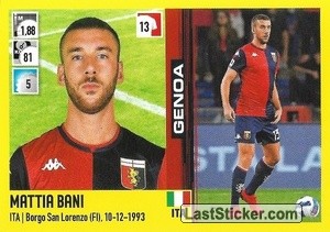 Sticker Mattia Bani - Calciatori 2021-2022 - Panini
