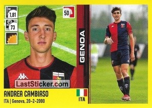 Sticker Andrea Cambiaso - Calciatori 2021-2022 - Panini