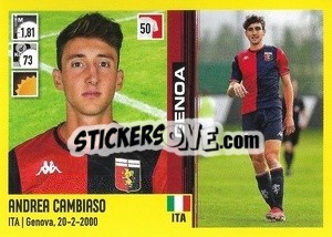 Figurina Andrea Cambiaso - Calciatori 2021-2022 - Panini