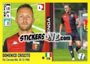 Cromo Domenico Criscito - Calciatori 2021-2022 - Panini