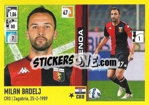 Sticker Milan Badelj - Calciatori 2021-2022 n. 149 - Panini