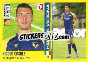 Cromo Nicolò Casale - Calciatori 2021-2022 - Panini