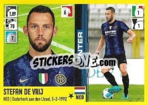 Sticker Stefan De Vrij - Calciatori 2021-2022 n. 196 - Panini