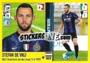 Cromo Stefan De Vrij - Calciatori 2021-2022 - Panini