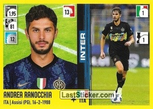 Figurina Andrea Ranocchia - Calciatori 2021-2022 - Panini
