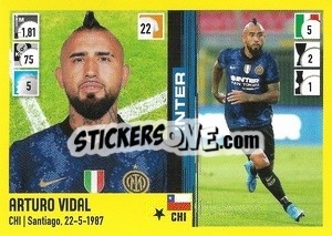 Figurina Arturo Vidal - Calciatori 2021-2022 - Panini