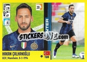 Sticker Hakan Calhanoglu - Calciatori 2021-2022 n. 201 - Panini